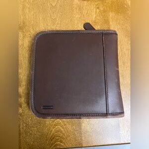 Vintage Dark Brown COACH leather CD case holder